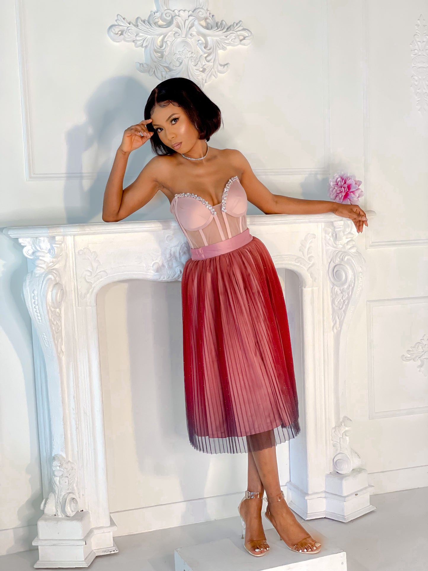Shine Ombre Skirt