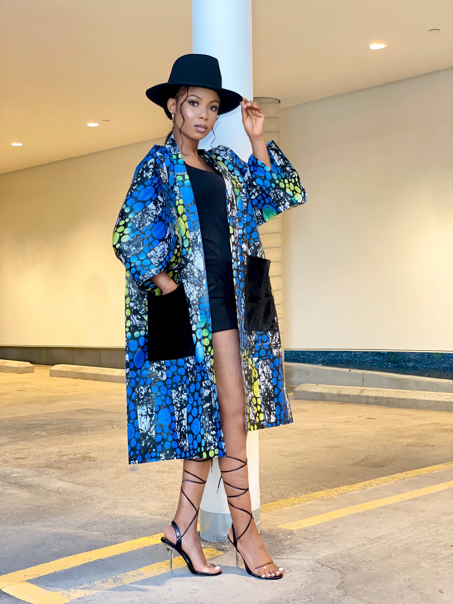 Bubble Adire kimono
