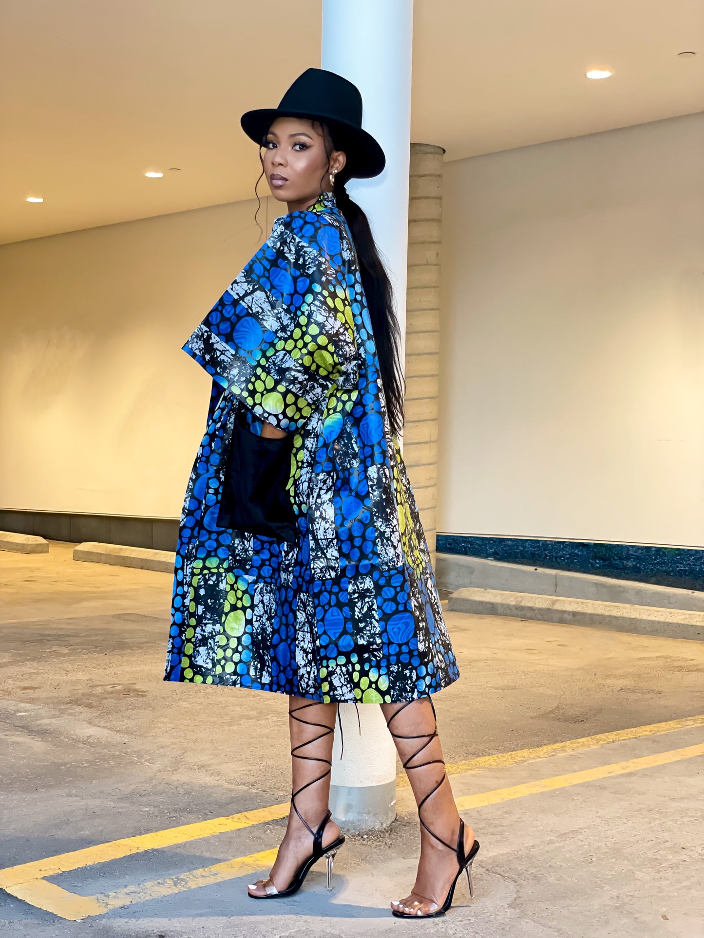 Bubble Adire kimono