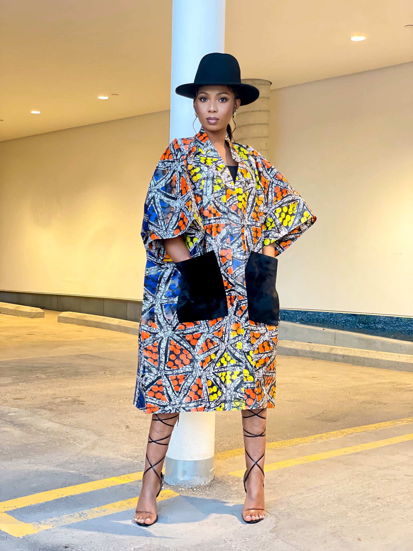 Bubble Adire kimono