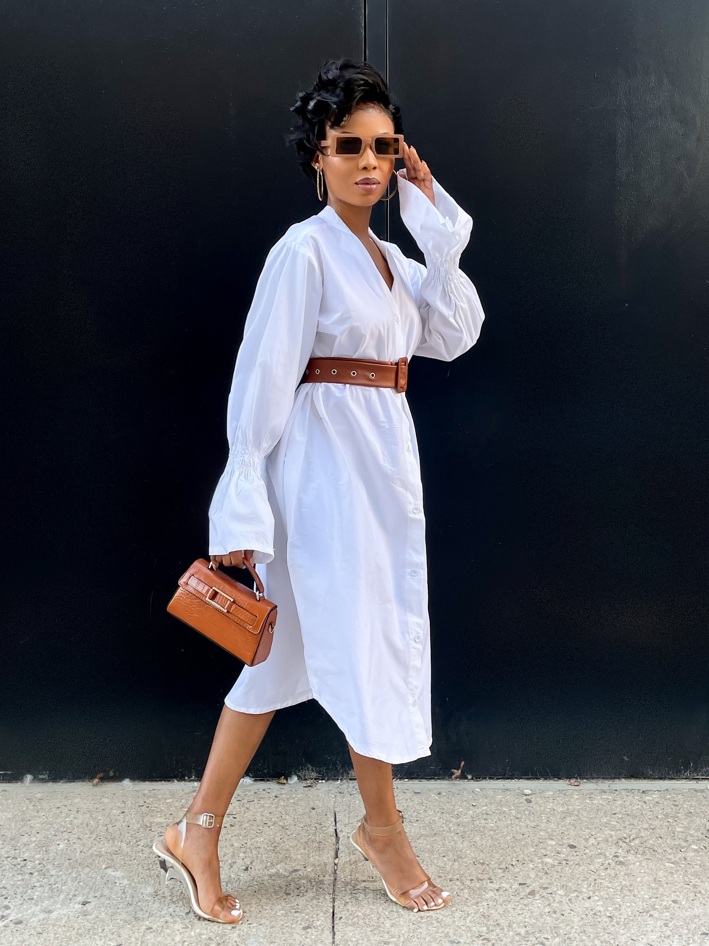 Oversized Shirt Dress