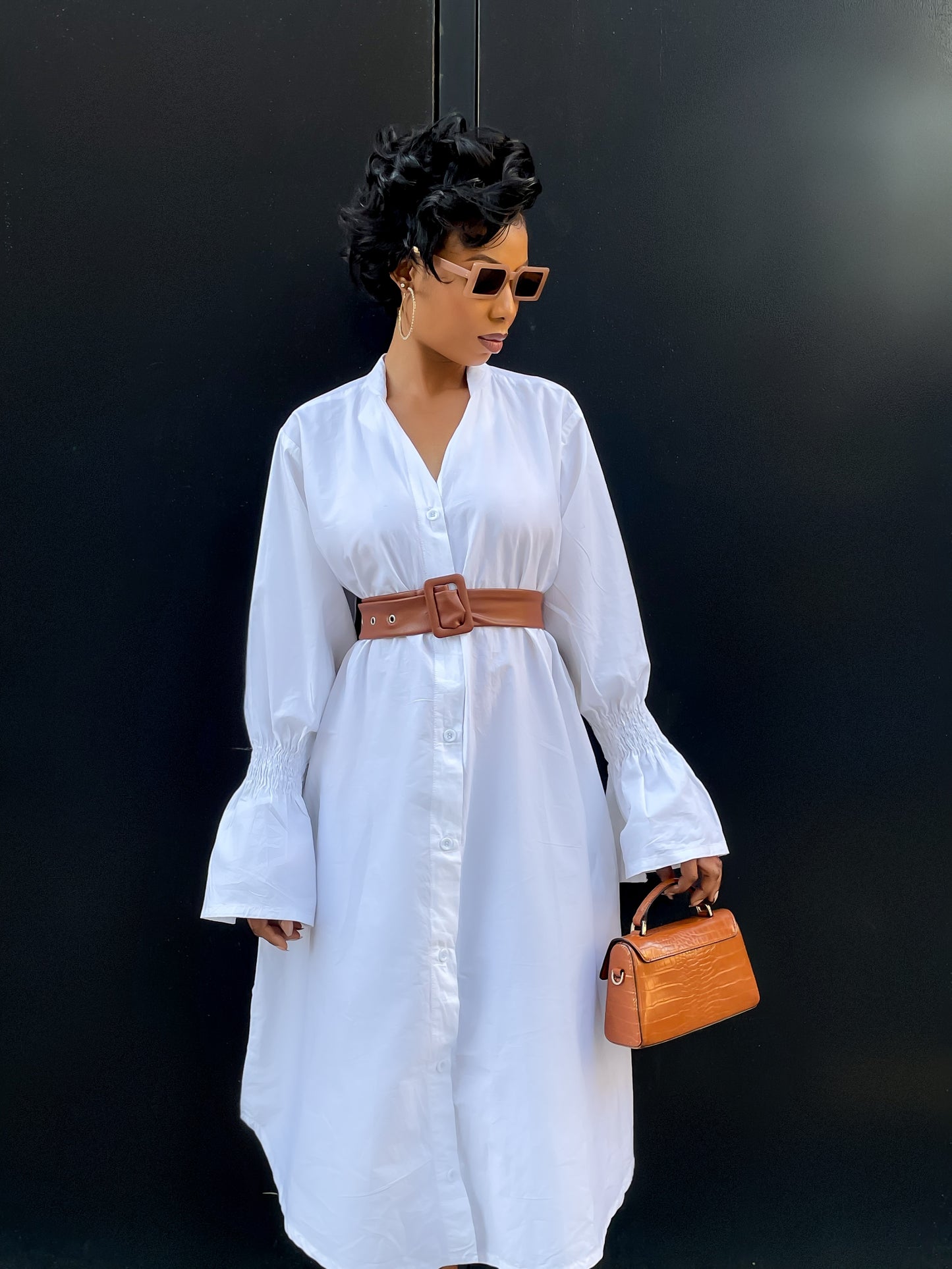 Oversized Shirt Dress